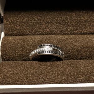 Black and White diamond ring